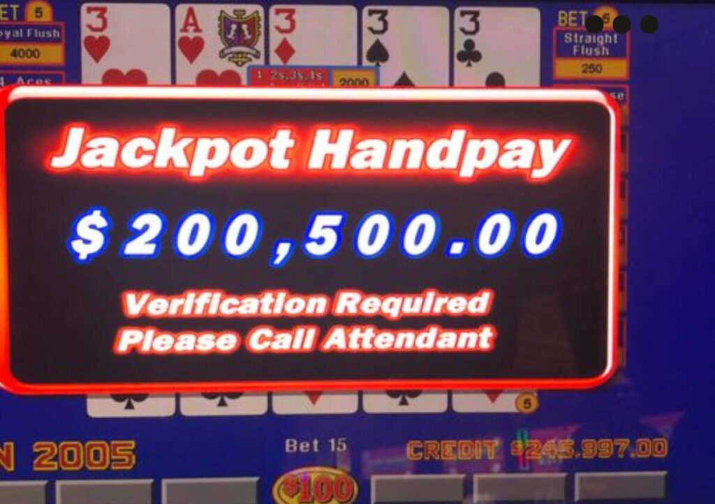 $200K video poker jackpot strikes at Strip casino